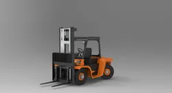 forklift, lift truck, jitney, fork truck, fork hoist, forklift truck