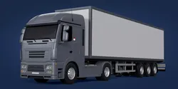 Generic  Container - Box Truck - Semi Trailer 3D model