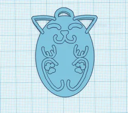Kitten key chain necklace thingy
