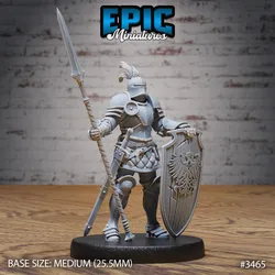 Knight Sir Tristan Guarding / Royal Male Warrior / Fighting Guard / Armored Fighter / Evil Castle Encounter
