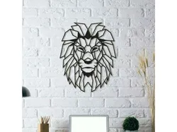 Lion Wall Sculpture 2D