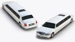 Luxury Lincoln Stretch Limousine Rigged for Maya 3D model