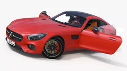 Mercedes-AMG GT S Rigged for Maya 3D model