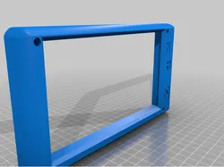 PanelDue 7i Case with mount arm - Elegant look (Integrated version)