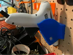 Pegboard glue gun holster