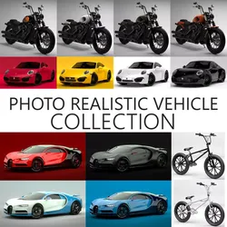 Photo Realistic Vehicle Collection 3D Model Pack