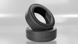 rubber tire Low-poly 3D model