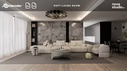 Soft Living Room Blender Project File Textured Blend FBX OBJ 3D model