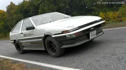 Toyota AE86 Trueno White 3D model
