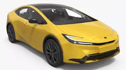 Toyota Prius Modern Hatchback 2025 Yellow 3D model
