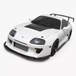 Toyota Supra Mk4 Carbon Aero Kit Simplified 3D model