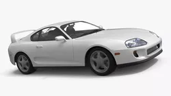 Turbocharged Drift Coupe White 3D model