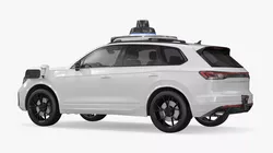 Urban SUV Vehicle with Roof Scanner White 3D model