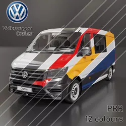 Volkswagen Crafter 12 colours  Low-poly 3D model