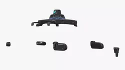 Waymo Lidar and Radar Kit for Driverless Cars Black 3D model