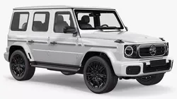 White Mercedes-Benz G580 2025 3D model