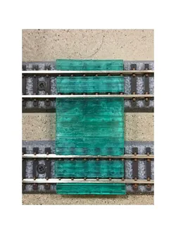 Z scale wood grade crossing
