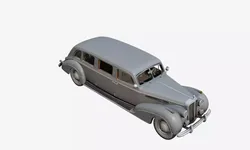 1940s Vintage Limousine 3D Model Classic Luxury Sedan 3D model