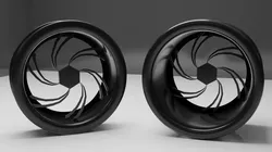 6 Spoke Racing Wheels 3D model