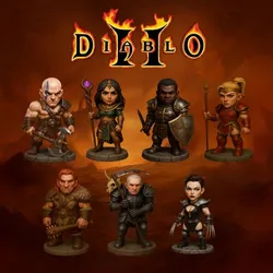 Diablo 2 character pack x 7 u