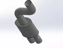 Exhaust Low-poly 3D model