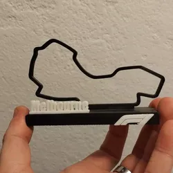F1 Circuit Melbourne 3D print model