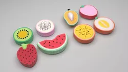 Fruit Bath Sponges Set 3D model