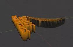 Industries orange letter 3D model