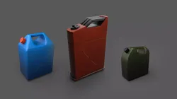 Low Poly Canister Pack Collection Low-poly 3D model