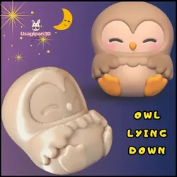 Owl Lying Down