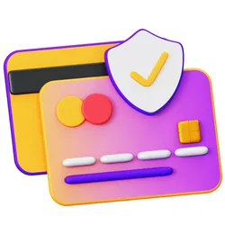 Payment Security 3D Icon Low-poly 3D model