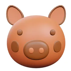 Pig Animal Low-poly 3D model