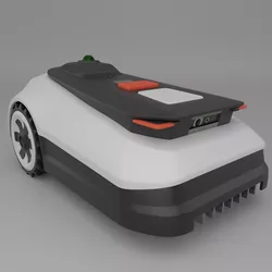 Robo Lawnmower Low-poly 3D model