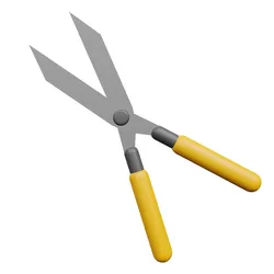Scissor Icon Low-poly 3D model