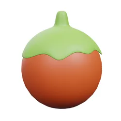 Tomato Fruit Low-poly 3D model
