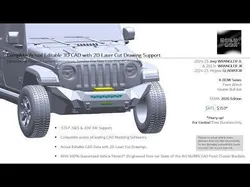 2025 Jeep Wrangler Gladiator datamen Front Winch Bumper 3D model