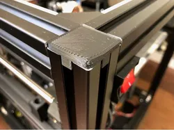 3030 end cap with rounded corner