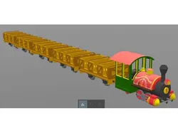 Big Thunder Mountain railroad 0-4-2 loco with HOn30 scale rail car