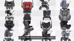 COLLECTION-2 OF STROLLERS - 20 models 3D Model Pack