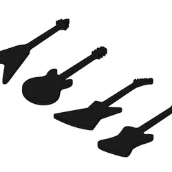 Guitar Keychains - Guitars Keychain
