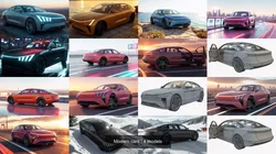 Modern cars 3D Model Pack