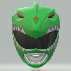 Power Rangers Green Ranger helmet MMPR