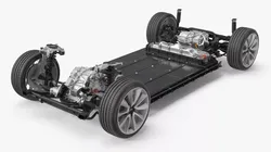 Tesla Model 3 EV Platform with Battery Pack 3D model