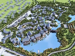 Water Town Masterplan 3D model