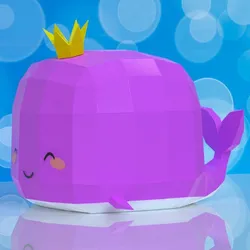 WHALE WITH CROWN