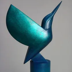 Abstract Modern Bird Sculpture - Minimalist Decorative 3D Model for Art & Interior Design
