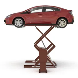 Automotive Scissor Lift Generic Rigged and Hybrid Car 3D model