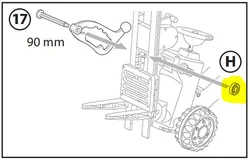 BIG Forklift Spare Part Securing Washer J3012-08 E-56580-020
