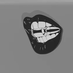 Bullet Lips - Wall Art Multicolor