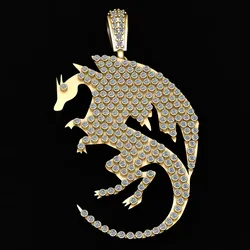 DINASURE GOLD PENDANT   3d printable model